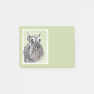 Bloco Post-it Pintura Schnauzer (Giant, Standard) - Arte Canina