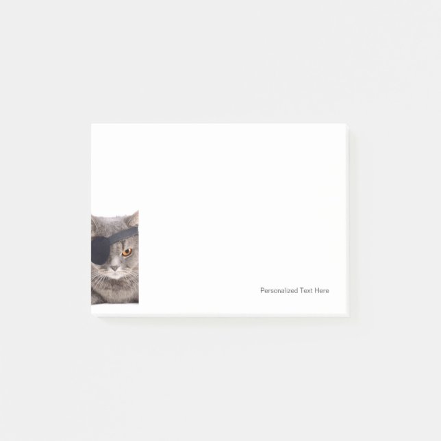 Bloco Post-it Pirata Cat (Frente)