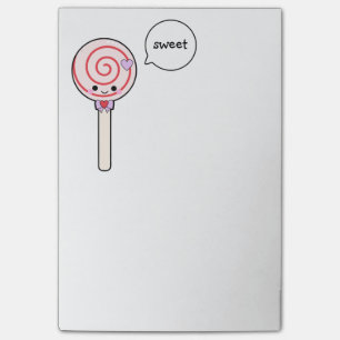 Bloco Post-it Pirulito doce dos doces