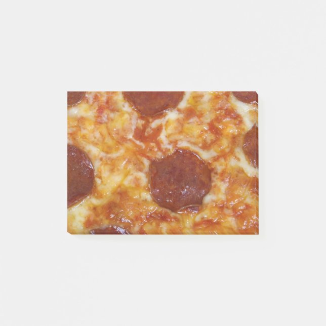 Bloco Post-it Pizza de Pepperoni (Frente)