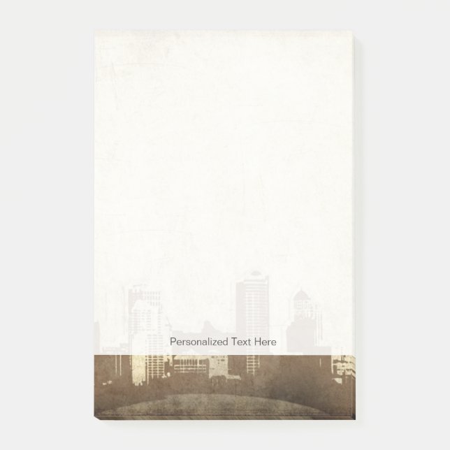 Bloco Post-it Plano de fundo da cidade (Frente)