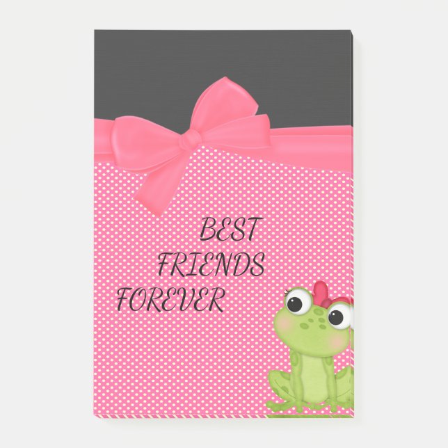 Bloco Post-it Pontos Polka, Sapo Bonito-Mensagem motivacional (Frente)