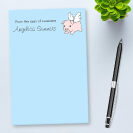 Bloco Post-it Porco Voador - Leitura com Asas