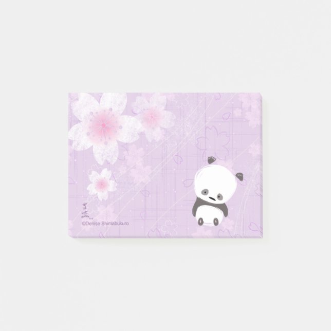 Bloco Post-it Post-it da panda do zen (Sakura) (Frente)