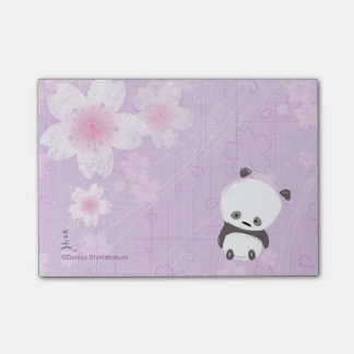 Bloco Post-it Post-it da panda do zen (Sakura)