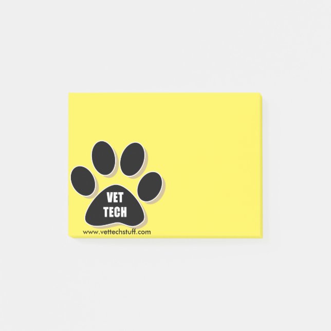 Bloco Post-it post-it da tecnologia do veterinário! (Frente)