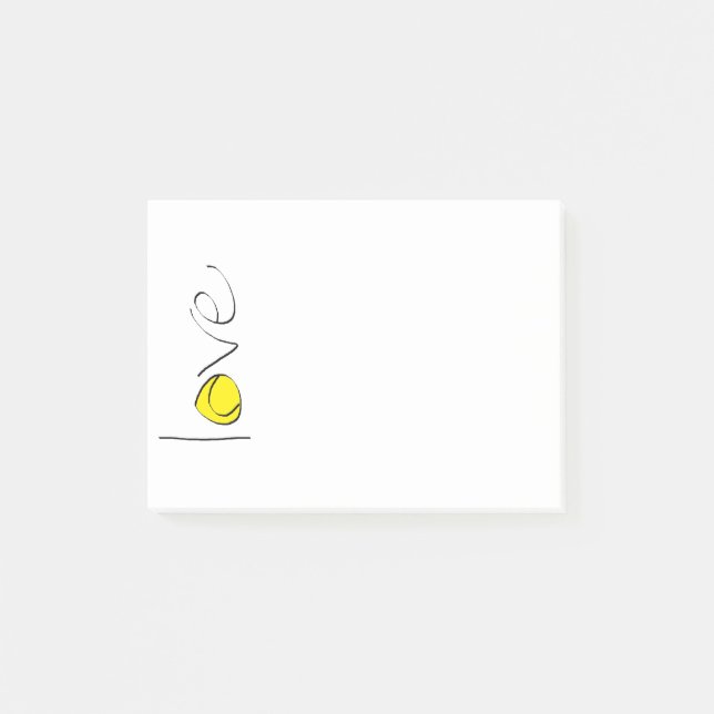 Bloco Post-it Post-it do amor do tênis (Frente)