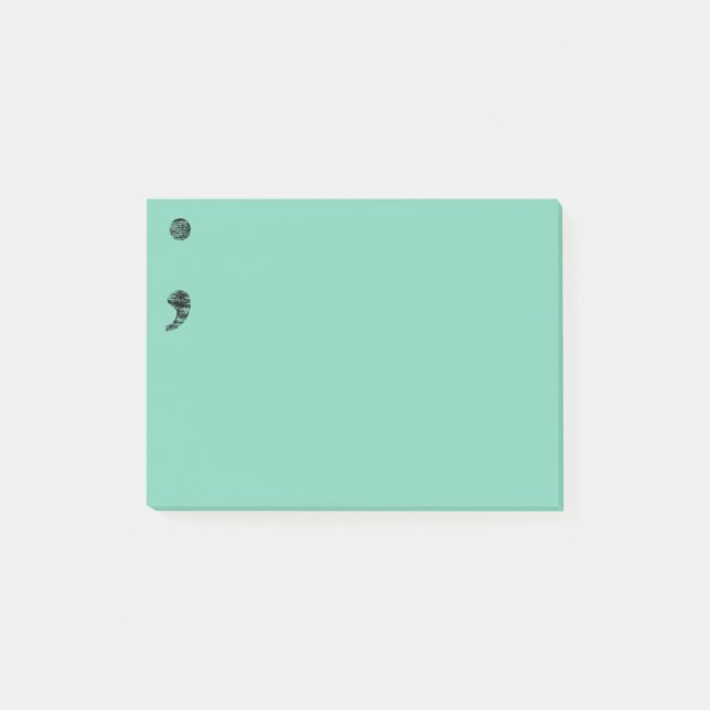 Bloco Post-it Post-it do Semicolon (Frente)