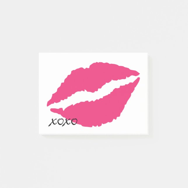 Bloco Post-it Posta de abraços e beijos (Frente)