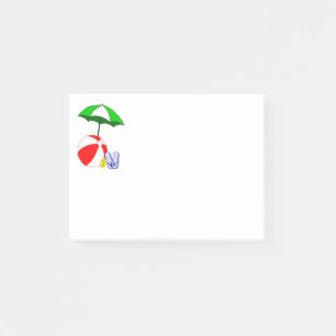 Bloco Post-it Pôster de guarda-chuva de poste para piscina de bo