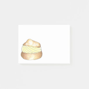 Bloco Post-it Posto Cream Puff Paery Dessert Foodie