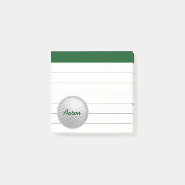 Bloco Post-it Posto de Golfe Personalizado Nota Presente (Frente)