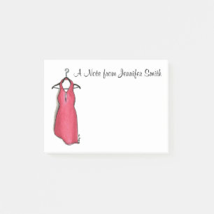 Bloco Post-it Posto Fashionista de Pequeno Vestido Vermelho Pers