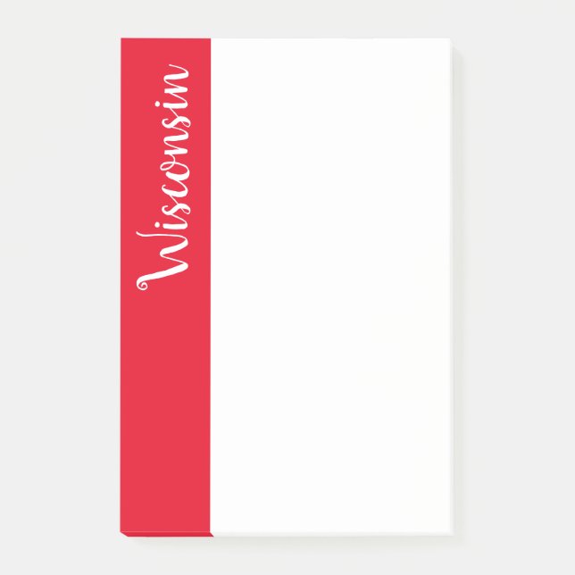Bloco Post-it Posto-it-Notes-Wisconsin (Frente)