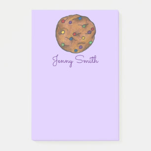 Bloco Post-it Posto Personalizado Do Cookie Do Arco-Íris Roxo