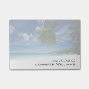 Bloco Post-it Praia tropical Seychelles