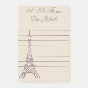 Bloco Post-it Presente Personalizado Torre Eiffel de Paris para