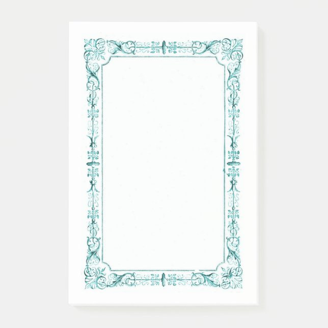 Bloco Post-it Quadro do Rico Verde Aqua (Frente)