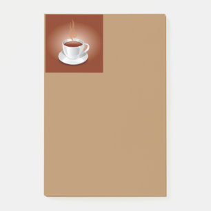Bloco Post-it Quebra de Café em Notas Postadas
