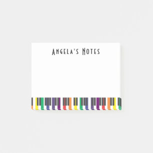 Bloco Post-it Rainbow Piano Keys