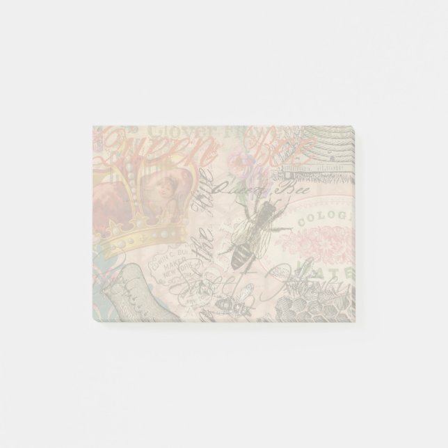 Bloco Post-it Rainha Bee Vintage - Linda Colagem (Frente)