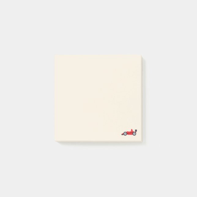 Bloco Post-it Red Car Racing Emoji (Frente)