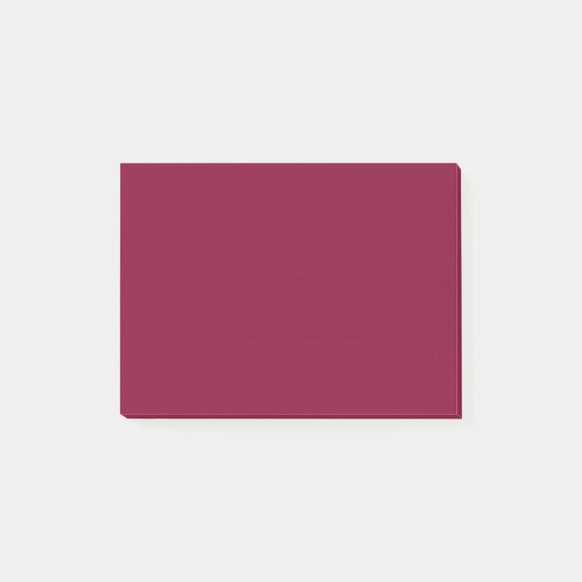 Bloco Post-it Red Dahlia Brick Maroon Burgundy 2015 - Tendência  (Frente)
