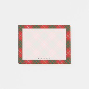 Bloco Post-it Regal Escocês Bruce Tartan