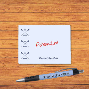 Bloco Post-it Remo dos Rowers que inspira o azul esperto