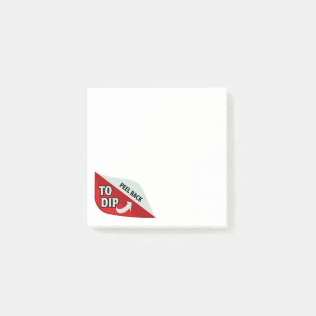 Bloco Post-it Retirar para Dip (Frente)