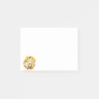 Bloco Post-it Retrato pintado do leão