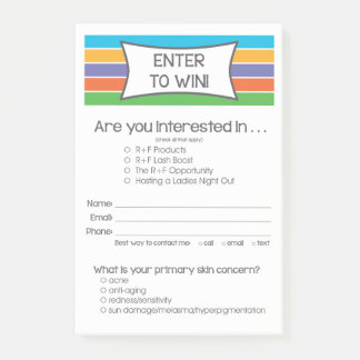 Bloco Post-it Rodan + Os campos inspirados entram para ganhar a