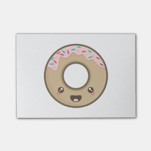 Bloco Post-it Rosquinha de Kawaii