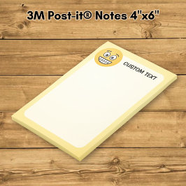 Bloco Post-it Rosto Sorridente com Olhos Abertos