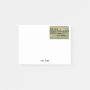 Bloco Post-it Rowers de Vintage Race de Barcos Ratas