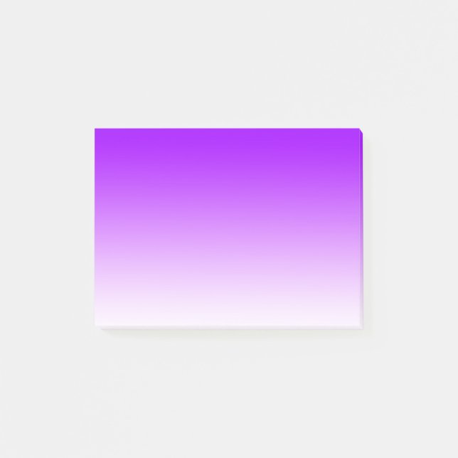 Bloco Post-it Roxo simples ao branco (Frente)
