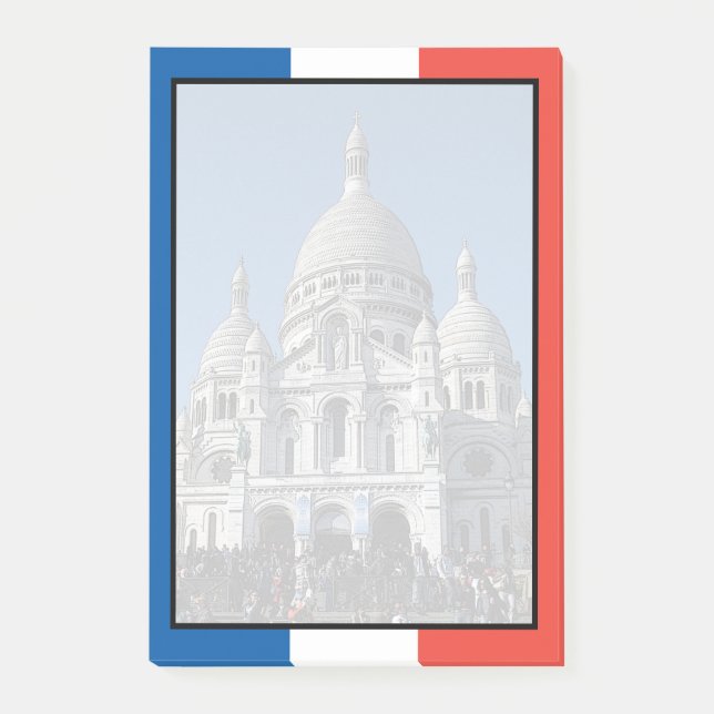 Bloco Post-it Sacré-Coeur, Montmartre, Paris, França (Frente)