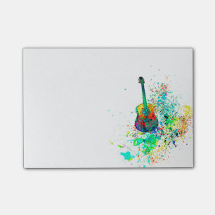 Bloco Post-it Salpico de guitarra