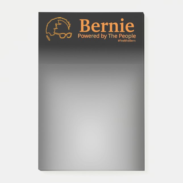 Bloco Post-it Sanders 2016 Powered by The Pessoas (Frente)