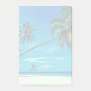 Bloco Post-it Sandy White Beach com Palmas Tropicais
