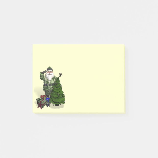 Bloco Post-it Sargento Santa Claus (Frente)