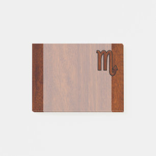 Bloco Post-it Scorpio Zodiac - Sinal de Mahogany Brown Style