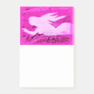 Bloco Post-it sereia rosa apontadora