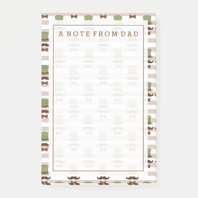 Bloco Post-it Seu texto | Alto bigode (Frente)