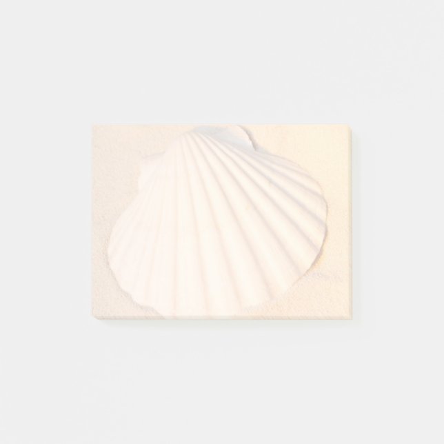 Bloco Post-it Shell que coloca na areia (Frente)