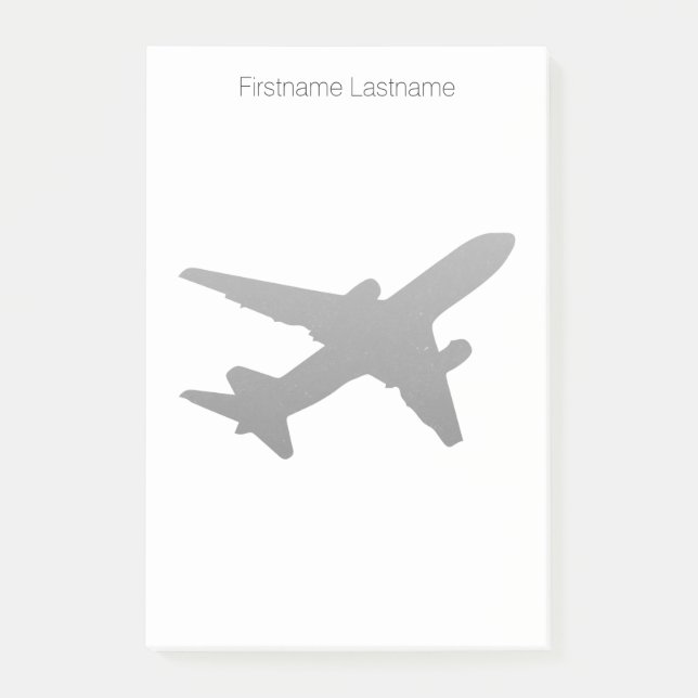 Bloco Post-it Silhueta do jato (Frente)