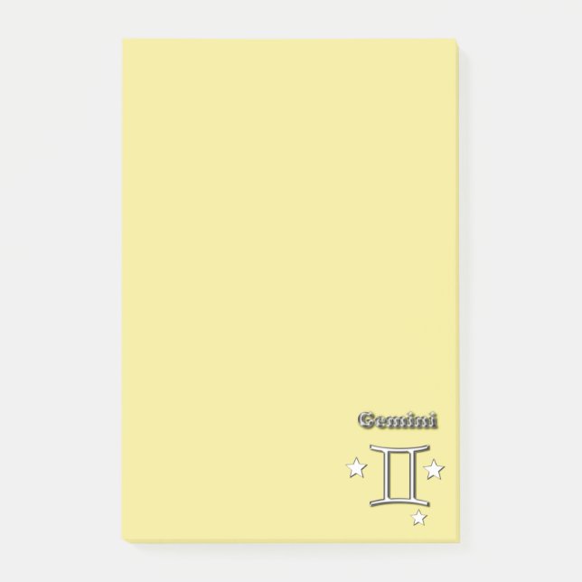 Bloco Post-it Símbolo cromo Gemini (Frente)