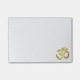 Bloco Post-it Símbolo da ioga do OM (Aum) Namaste
