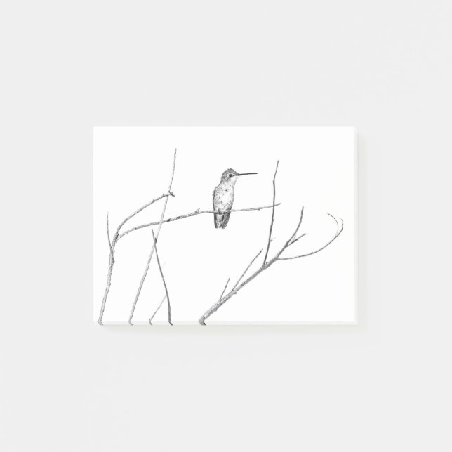 Bloco Post-it Simplesmente um colibri em uma vara (Frente)