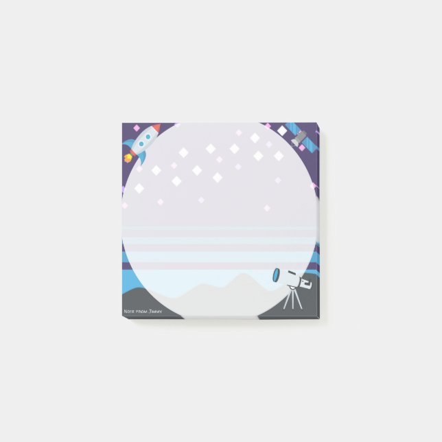 Bloco Post-it Space Emojis (Frente)